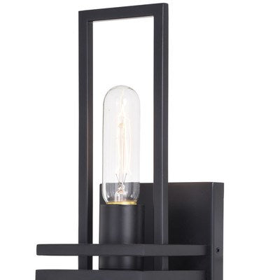 1 Light Wall Light Matte Black