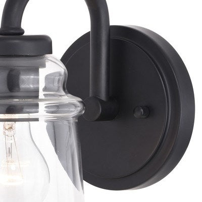 1 Light Vanity Matte Black