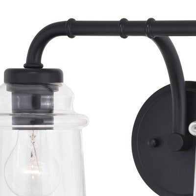 2 Light Vanity Matte Black