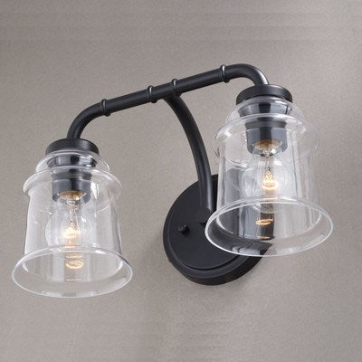 2 Light Vanity Matte Black