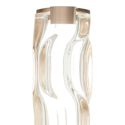 13 in. H LED Wall Light Natural Brass