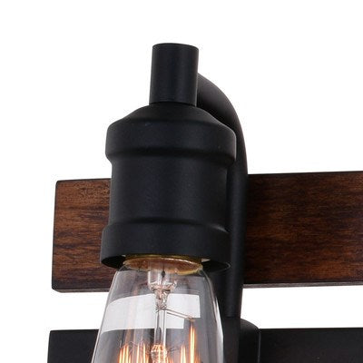 3L Vanity Matte Black and Deep Walnut