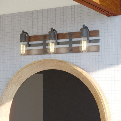 3L Vanity Matte Black and Deep Walnut