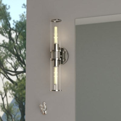 2 Light Wall Light Polished Nickel