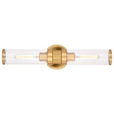 2 Light Wall Light Satin Brass by Vaxcel International
