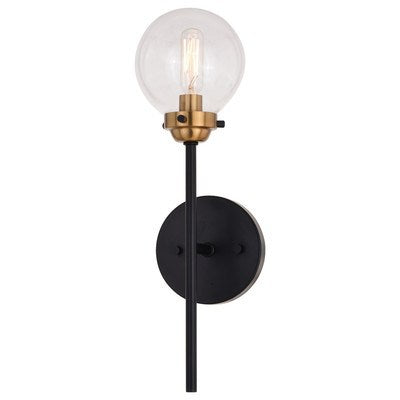 1 Light Wall Light Oil Rubbed Bronze and Muted Brass by Vaxcel International