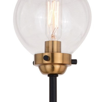 1 Light Wall Light Oil Rubbed Bronze and Muted Brass