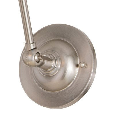 6-in. Adjustable Wall Light Satin Nickel and Matte White