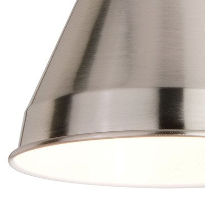 6-in. Adjustable Wall Light Satin Nickel and Matte White