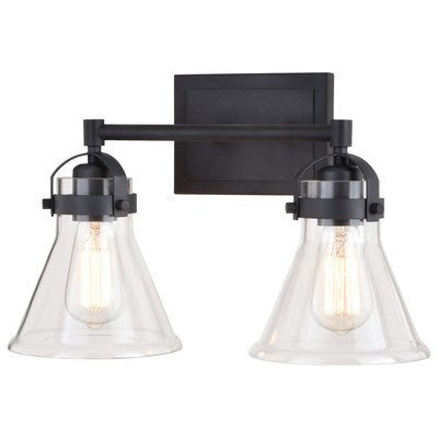 2 Light Vanity Charcoal Black by Vaxcel International
