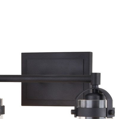 2 Light Vanity Charcoal Black