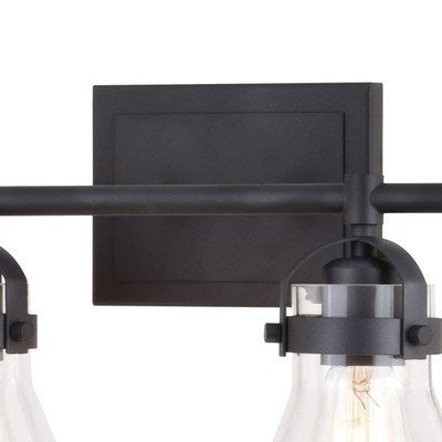 4 Light Vanity Charcoal Black