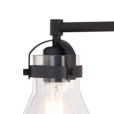 4 Light Vanity Charcoal Black