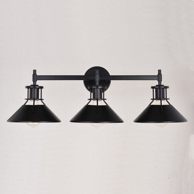 3 Light Vanity Black and Matte White