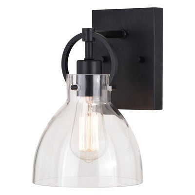 1 Light Vanity Matte Black by Vaxcel International
