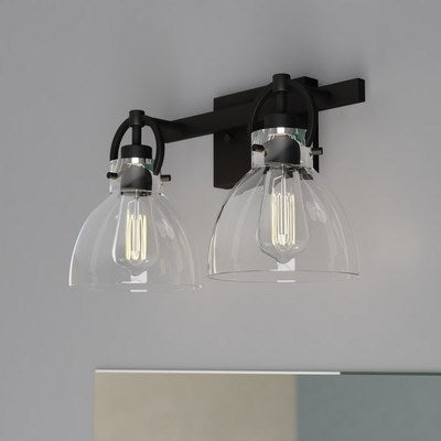 2 Light Vanity Matte Black