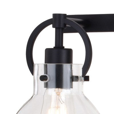 3 Light Vanity Matte Black