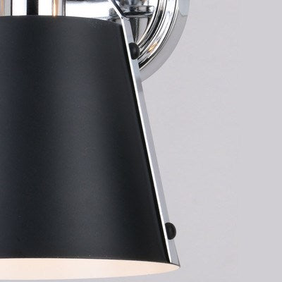24.25-in. 3 Light Vanity Matte Black and Chrome