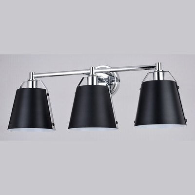 24.25-in. 3 Light Vanity Matte Black and Chrome