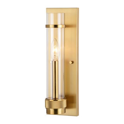 14-in.H Wall Light Satin Brass by Vaxcel International