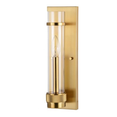 14-in.H Wall Light Satin Brass