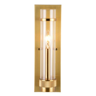 14-in.H Wall Light Satin Brass