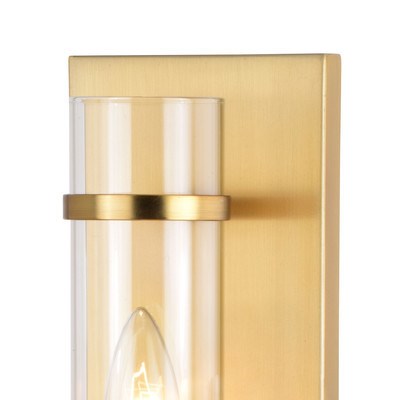 14-in.H Wall Light Satin Brass