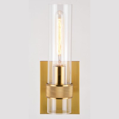 13-in.H Wall Light Satin Brass