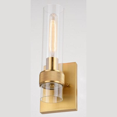 13-in.H Wall Light Satin Brass