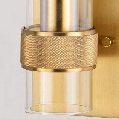 13-in.H Wall Light Satin Brass