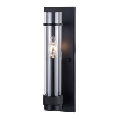 14-in.H Wall Light Matte Black by Vaxcel International