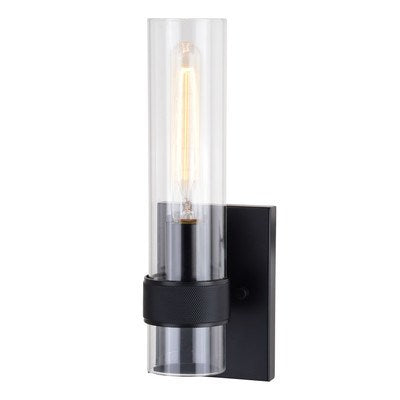 13-in.H Wall Light Matte Black by Vaxcel International