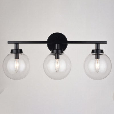 3 Light Vanity Matte Black