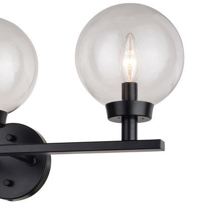3 Light Vanity Matte Black