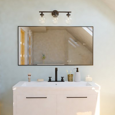 3 Light Vanity Matte Black