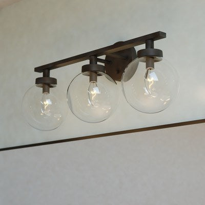 3 Light Vanity Matte Black