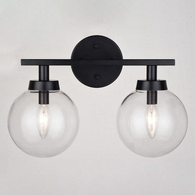 2 Light Vanity Matte Black