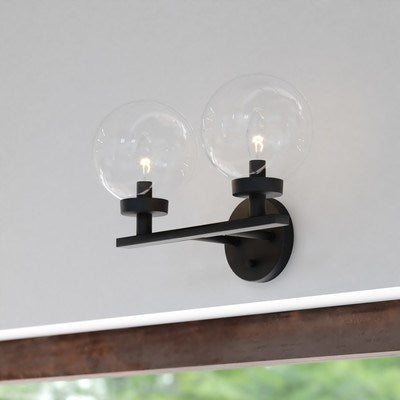 2 Light Vanity Matte Black