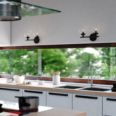 2 Light Vanity Matte Black