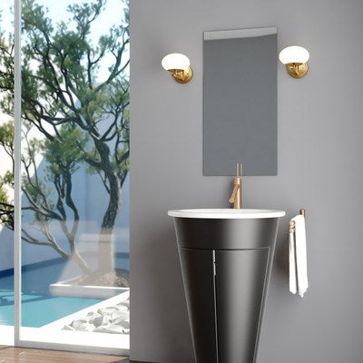1 Light Wall Light Satin Brass