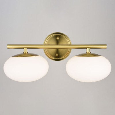 2 Light Vanity Satin Brass