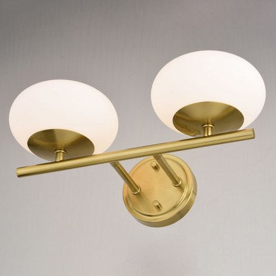 2 Light Vanity Satin Brass