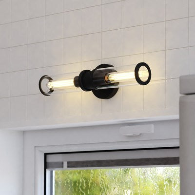2 Light Wall Light Black