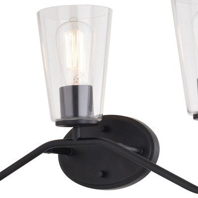3 Light Vanity Matte Black