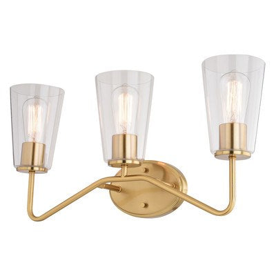 3 Light Vanity Muted Brass by Vaxcel International