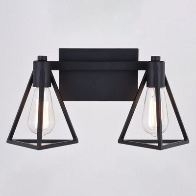 2 Light Vanity Matte Black