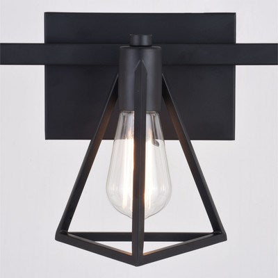 3 Light Vanity Matte Black