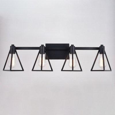 4 Light Vanity Matte Black