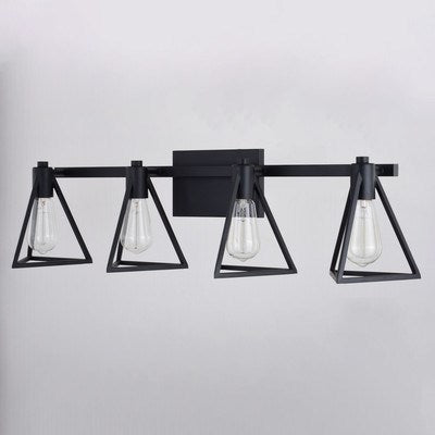 4 Light Vanity Matte Black