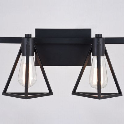 4 Light Vanity Matte Black
